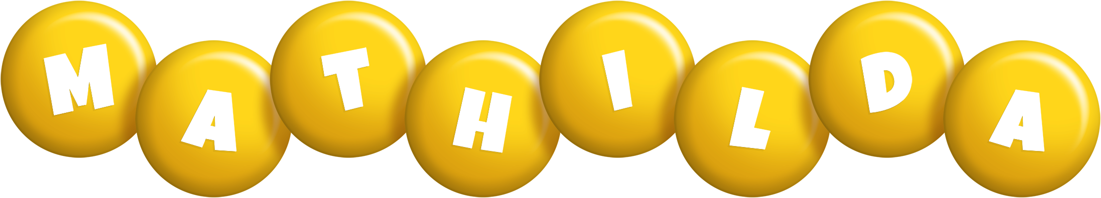 Mathilda candy-yellow logo