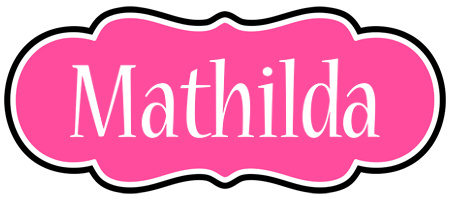 Mathilda invitation logo