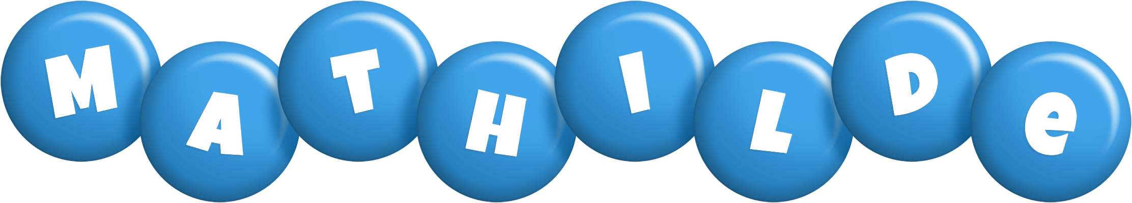 Mathilde candy-blue logo