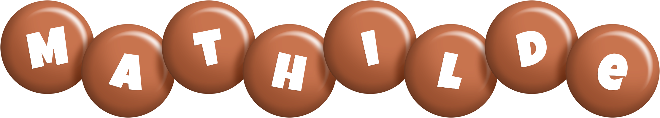 Mathilde candy-brown logo