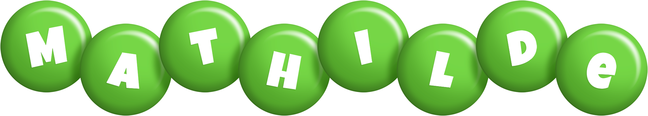 Mathilde candy-green logo