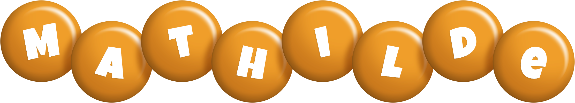 Mathilde candy-orange logo