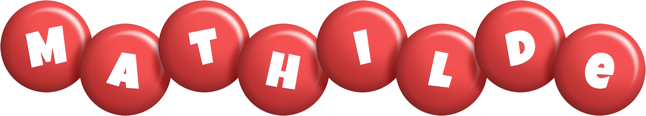 Mathilde candy-red logo