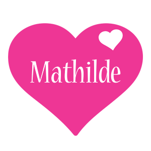 Mathilde love-heart logo