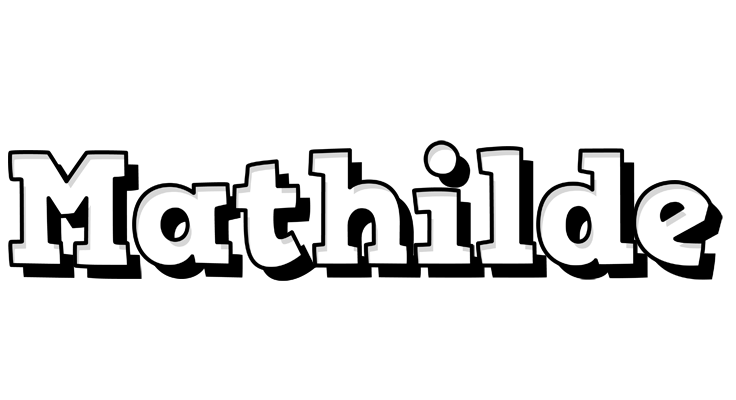 Mathilde snowing logo