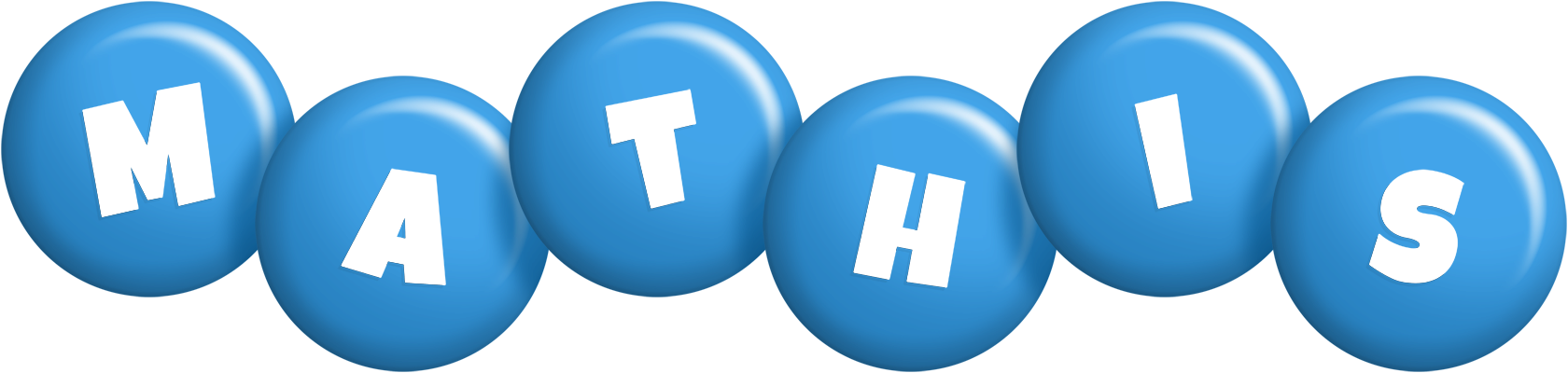 Mathis candy-blue logo