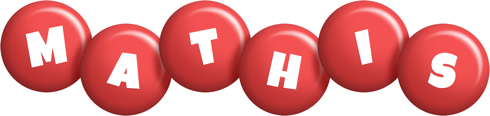 Mathis candy-red logo