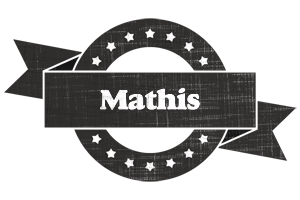 Mathis grunge logo