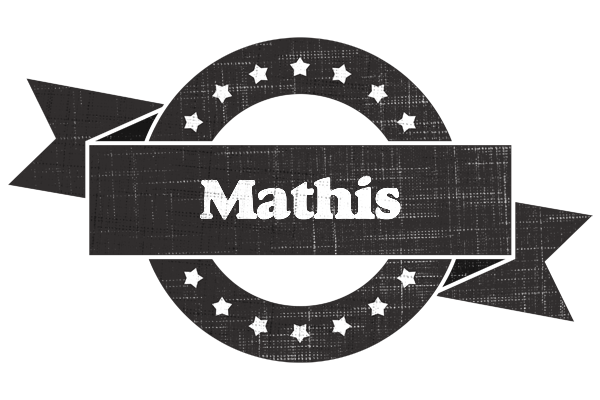 Mathis grunge logo