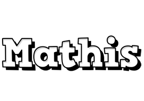 Mathis snowing logo