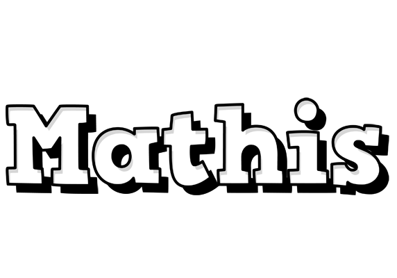 Mathis snowing logo