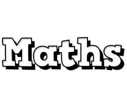 Maths snowing logo