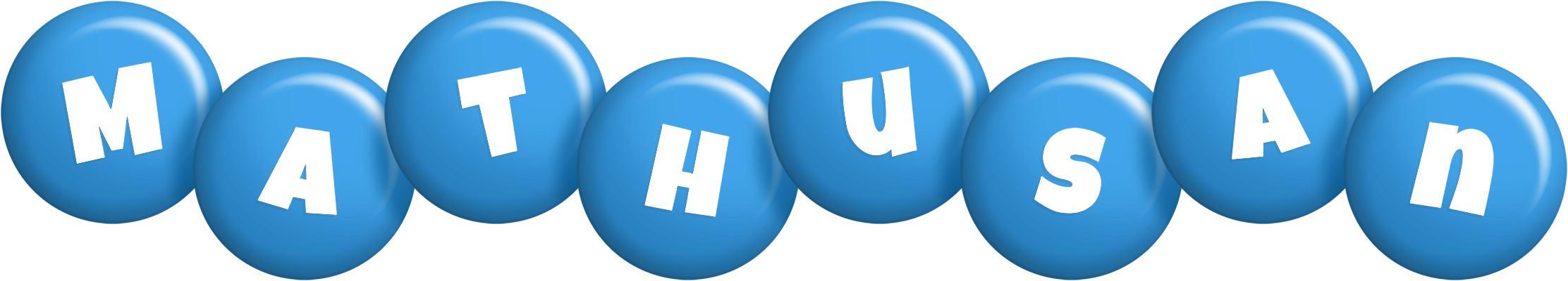 Mathusan candy-blue logo
