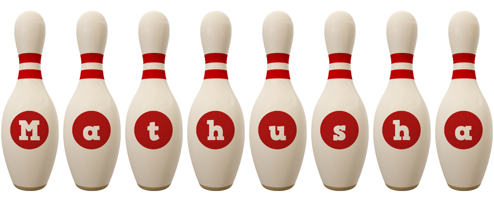 Mathusha bowling-pin logo
