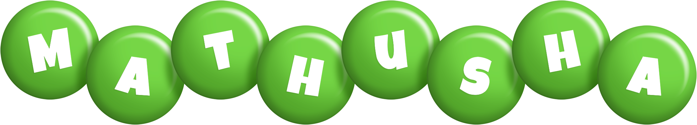 Mathusha candy-green logo