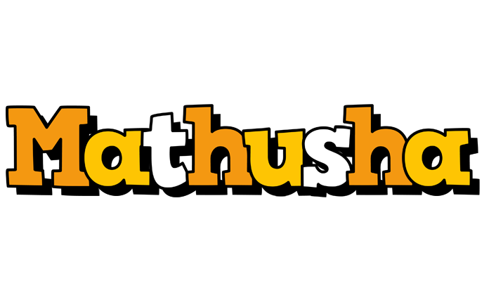 Mathusha cartoon logo