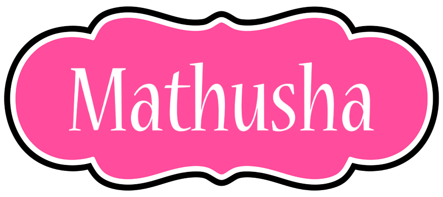 Mathusha invitation logo