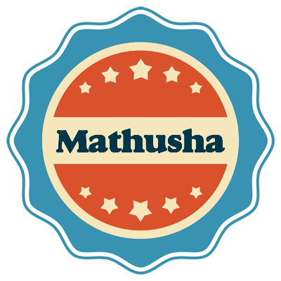 Mathusha labels logo