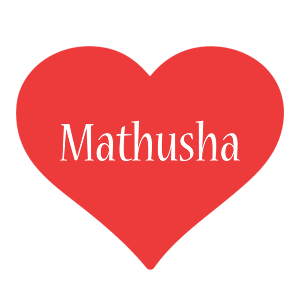 Mathusha love logo