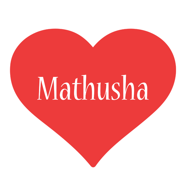 Mathusha love logo