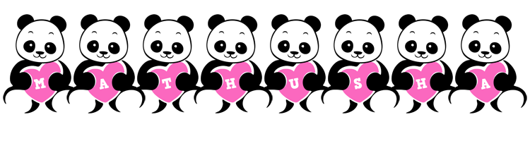Mathusha love-panda logo