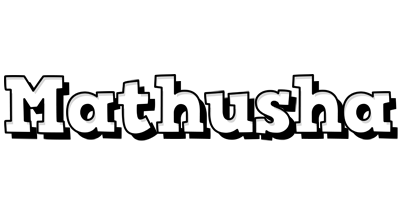 Mathusha snowing logo