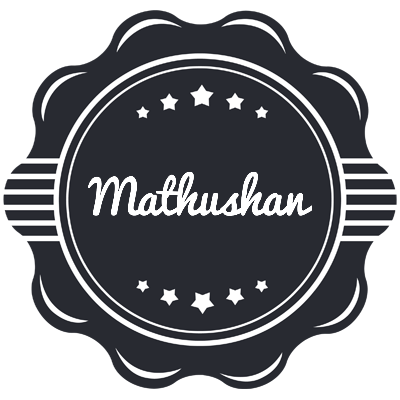 Mathushan badge logo