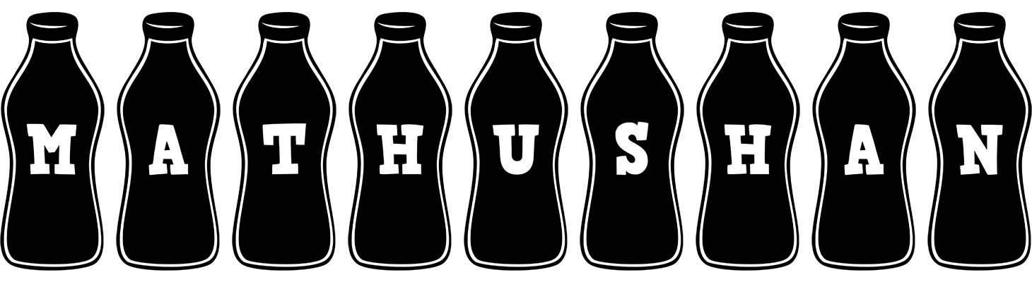 Mathushan bottle logo