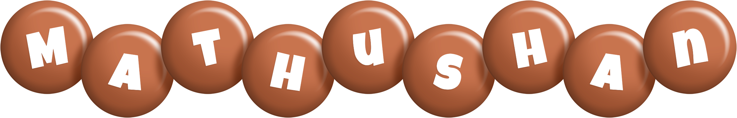 Mathushan candy-brown logo