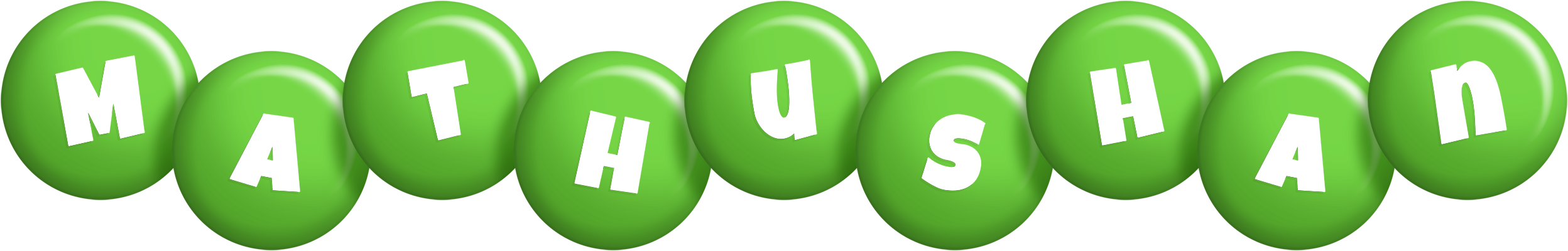 Mathushan candy-green logo