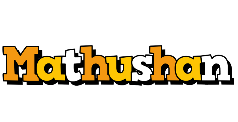 Mathushan cartoon logo