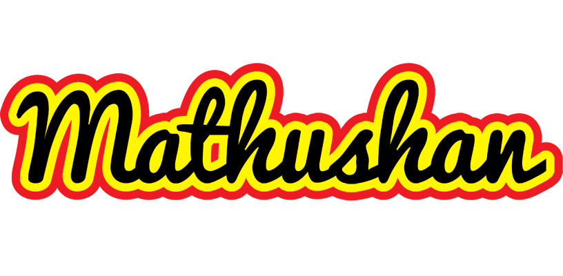 Mathushan flaming logo