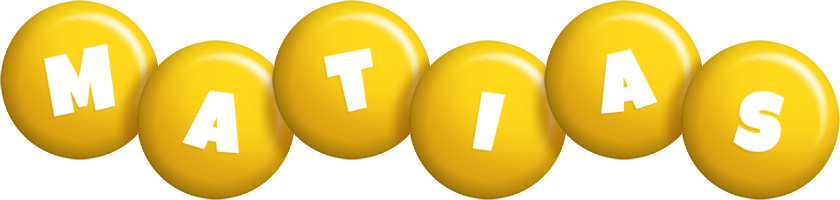 Matias candy-yellow logo