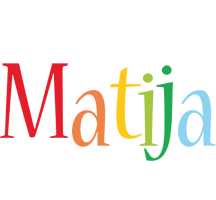 Matija birthday logo