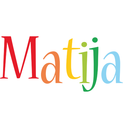 Matija birthday logo