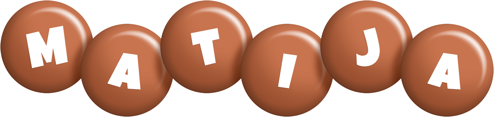 Matija candy-brown logo