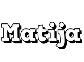 Matija snowing logo