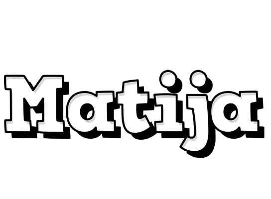 Matija snowing logo