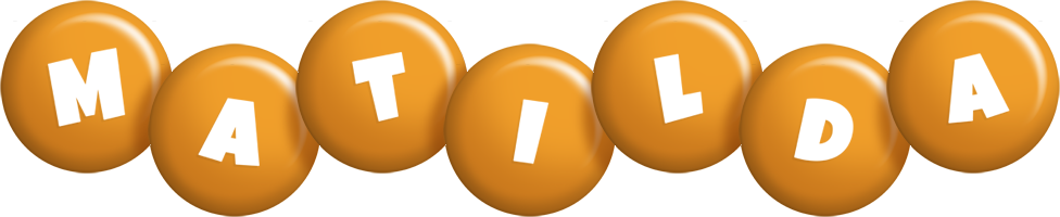 Matilda candy-orange logo