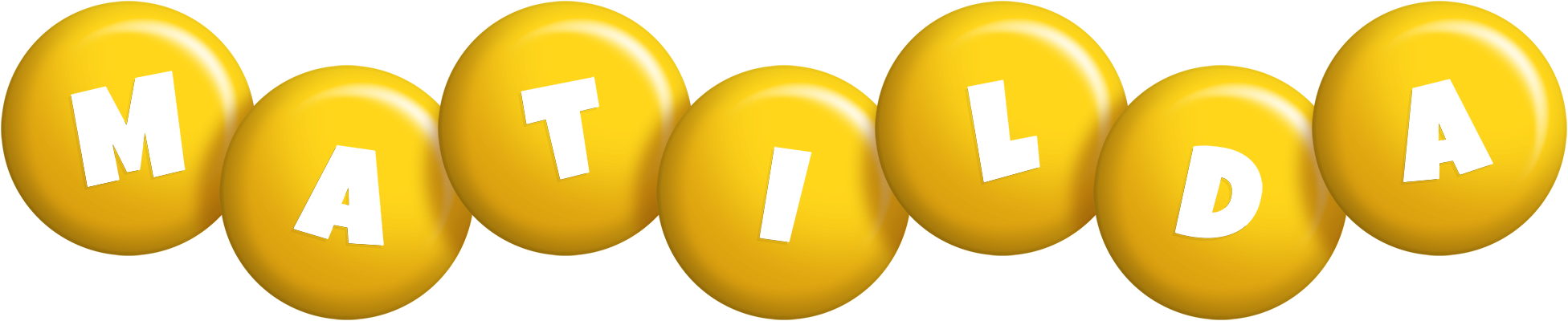 Matilda candy-yellow logo