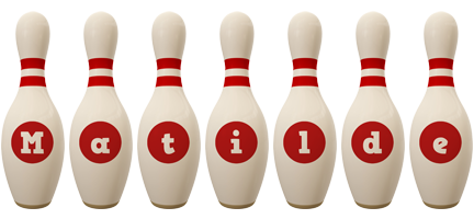 Matilde bowling-pin logo