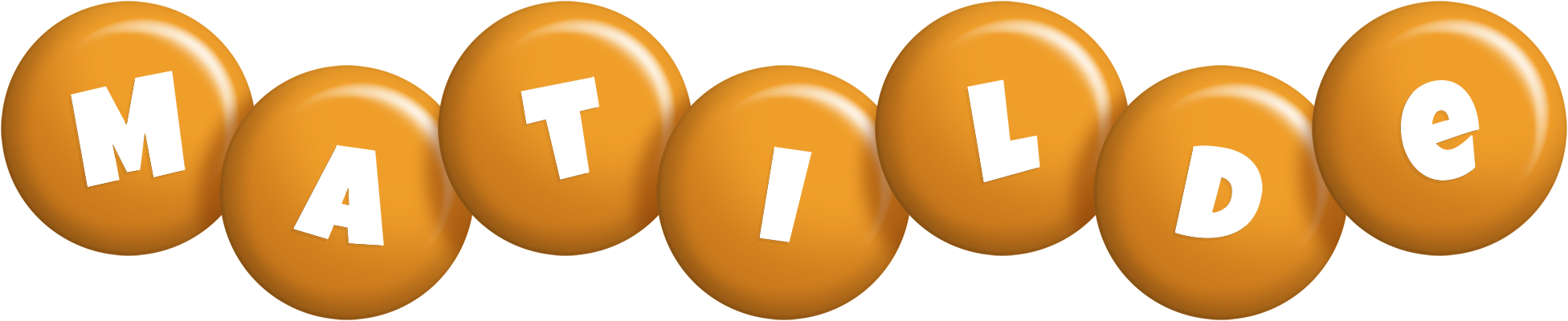 Matilde candy-orange logo