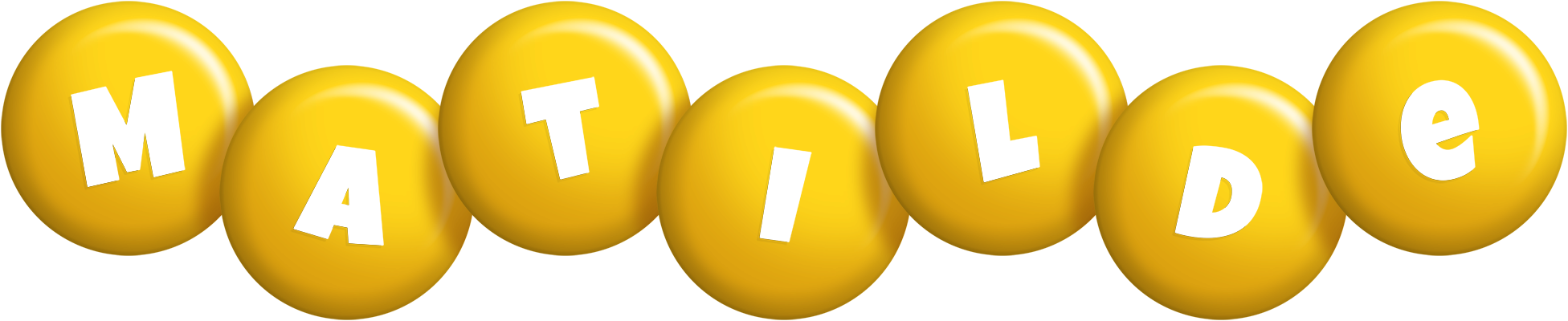 Matilde candy-yellow logo