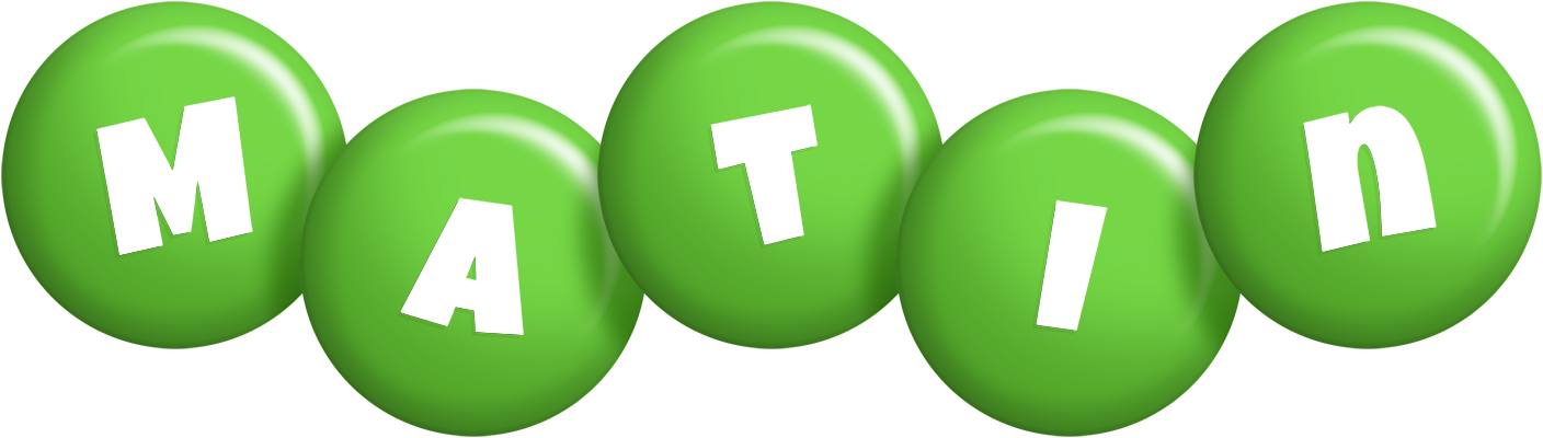 Matin candy-green logo