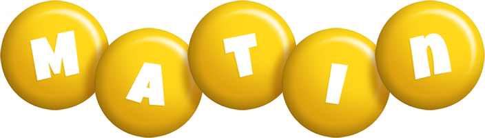Matin candy-yellow logo