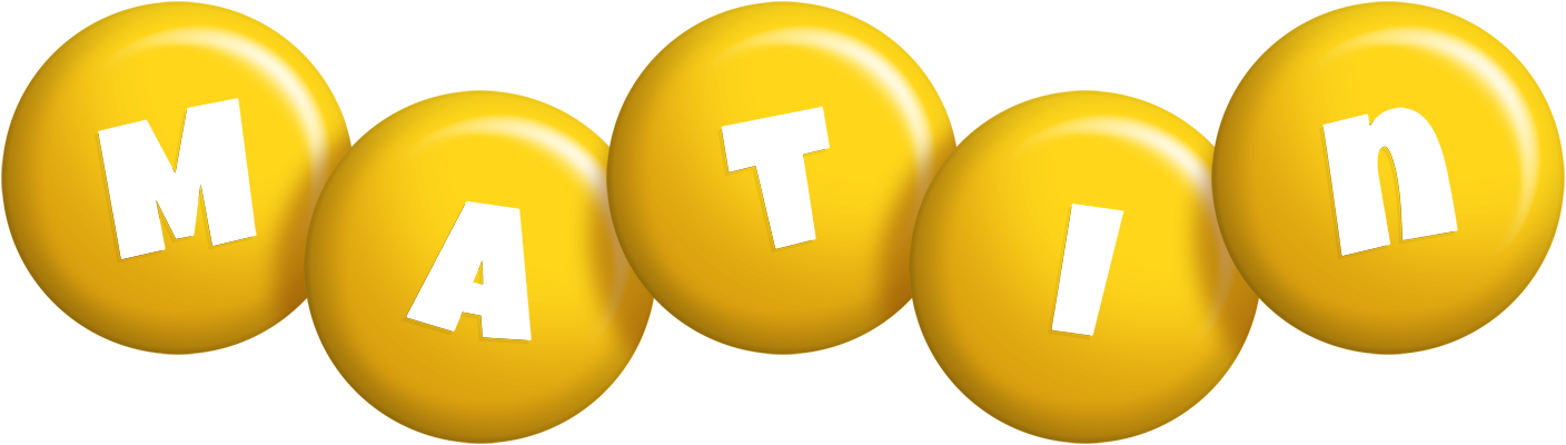 Matin candy-yellow logo