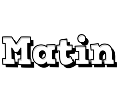 Matin snowing logo