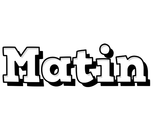 Matin snowing logo
