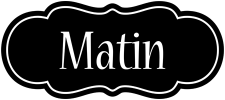 Matin welcome logo