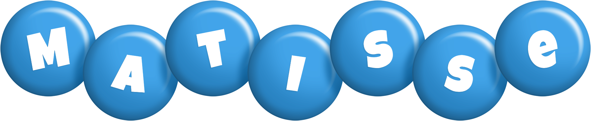 Matisse candy-blue logo